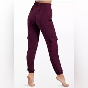 Balero size small joggers in burgundy